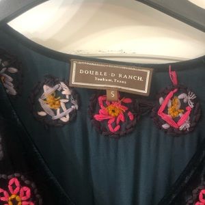 Double D Blue embroidered dress